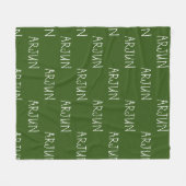 Persoonlijke naam Fleece Blanket Deken (Voorkant (Horizontaal))