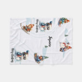 Persoonlijke naam Fleece deken (Voorkant (Horizontaal))