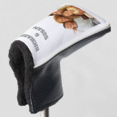 Persoonlijke naam & foto golfclubhoes golfheadcover (3/4 voorkant)