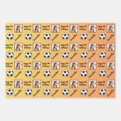 Persoonlijke naam Foto Sport Voetdag Inpakpapier Vel (Voorkant)