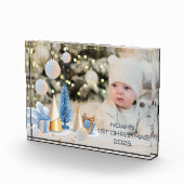 Persoonlijke naam & Foto voor baby's Eerste Kerstm (Rechts)