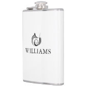 Persoonlijke naam Fox en Golf Ball Heupfles (Links)