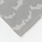 Persoonlijke naam frankenstein grijze vleermuizen fleece deken (Hoek)