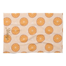 Persoonlijke naam fruit oranje en bruin