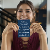 Persoonlijke naam Funny Afstuderen Gefeliciteerd