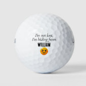 Persoonlijke naam Funny Lost Golf Balls Golfballen (Voorkant)