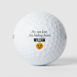 Persoonlijke naam Funny Lost Golf Balls Golfballen