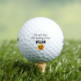 Persoonlijke naam Funny Lost Golf Balls Golfballen