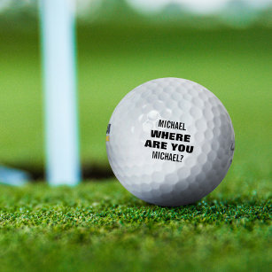 Persoonlijke naam Funny Lost Golfballen