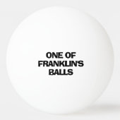 Persoonlijke naam Funny Pingpongbal (Achterkant)