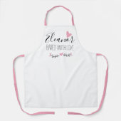 Persoonlijke naam gebakken met liefdeszus apron schort (Voorkant)