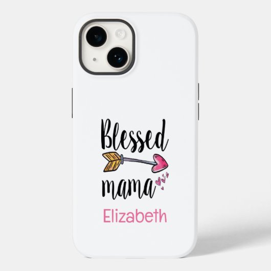 Persoonlijke naam Geblesserde mama cadeau voor mam Case-Mate iPhone Case (Achterkant)