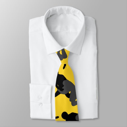 Persoonlijke naam geel worstelen stropdas (Gebonden)