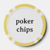Persoonlijke naam gele chip (Achterkant)