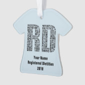 Persoonlijke naam Geregistreerde Dietititititititi Ornament (voorkant)