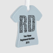 Persoonlijke naam Geregistreerde Dietititititititi Ornament (voorkant)