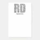 Persoonlijke naam geregistreerde Dietititititititi Post-it® Notes (Voorkant)