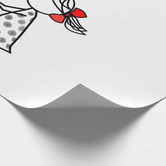 Persoonlijke naam Gift Wrapping Paper Couple Love Cadeaupapier (Hoek)