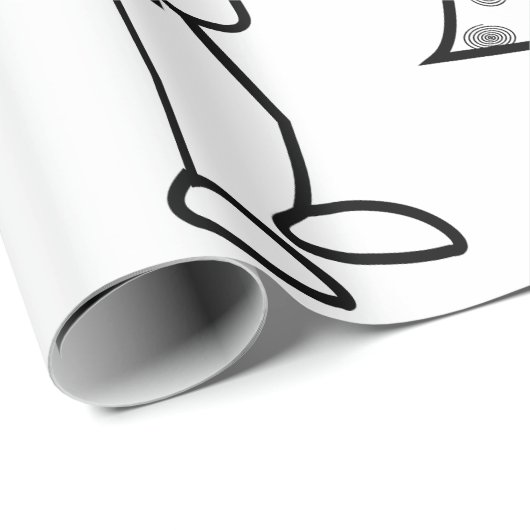 Persoonlijke naam Gift Wrapping Paper Couple Love Cadeaupapier (Rol Hoek)