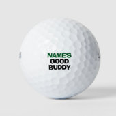 Persoonlijke naam Goede vriend Grappig Golfballen (Voorkant)