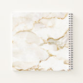Persoonlijke naam Gold Effect Marble Guestbook Notitieboek (Achterkant)