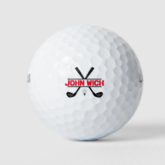 Persoonlijke naam Gold en Black Golf Balls Golfballen