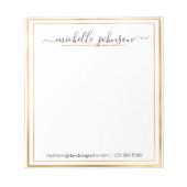 Persoonlijke naam Gold | Van het bureau van het No Notitieblok (Voorkant)