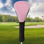 Persoonlijke naam Golf Clubs Feminine Pink Golfheadcover<br><div class="desc">Pas de naam in klassieke typografie aan om een uniek golfgeschenk te creëer en in het belang van elke golfer. Ontworpen door: Thisnotme©</div>