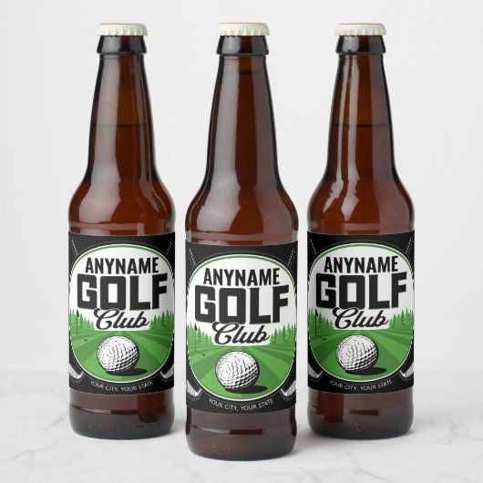 Persoonlijke NAAM Golf Pro Golfclub Speler   Bier Etiket (Flessen)