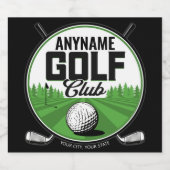 Persoonlijke NAAM Golf Pro Golfclub Speler   Bier Etiket (Enkel label)