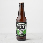 Persoonlijke NAAM Golf Pro Golfclub Speler   Bier Etiket (Voorkant)