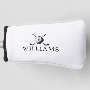 Persoonlijke naam golfbal en -clubs golfheadcover