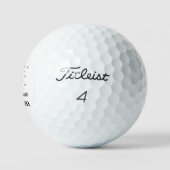 Persoonlijke naam golfboom apparatuur Kerstmis Golfballen (Logo)