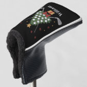 Persoonlijke naam golfboom apparatuur Kerstmis Golfheadcover (3/4 voorkant)