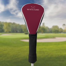 Persoonlijke naam golfclubs bordeauxrood