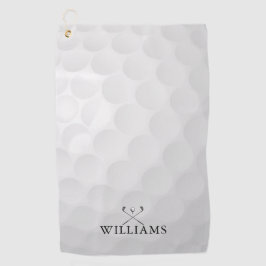 Persoonlijke naam golfclubs en bal golfhanddoek