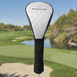 Persoonlijke naam golfclubs en bal golfheadcover