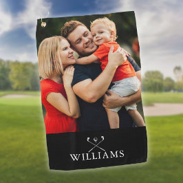Persoonlijke naam golfclubs foto golfhanddoek
