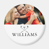 Persoonlijke naam golfclubs foto magneet (Voorkant)