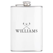 Persoonlijke naam golfclubs heupfles (Voorkant)