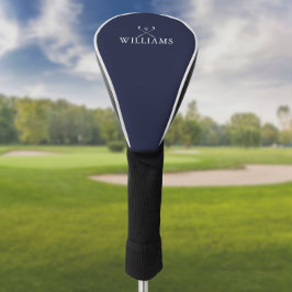 Persoonlijke naam golfclubs marineblauw golfheadcover