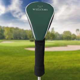 Persoonlijke naam golfclubs smaragdgroen golfheadcover