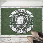 Persoonlijke NAAM Golfer Golf Club Turf Clubhouse Deurmat<br><div class="desc">Speciaal ontwerp voor Golfer Golf Club Turf Clubhouse - met Club Putter,  Ball en Unique Turf Background. Aanpassen met jouw naam of aangepaste tekst!</div>