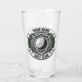 Persoonlijke NAAM Golfer Golf Club Turf Clubhouse Glas (Voorkant)