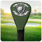 Persoonlijke NAAM Golfer Golf Club Turf Clubhouse Golfheadcover