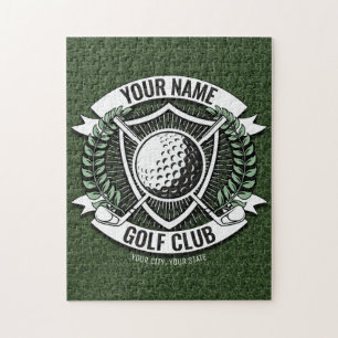 Persoonlijke NAAM Golfer Golf Club Turf Clubhouse Legpuzzel