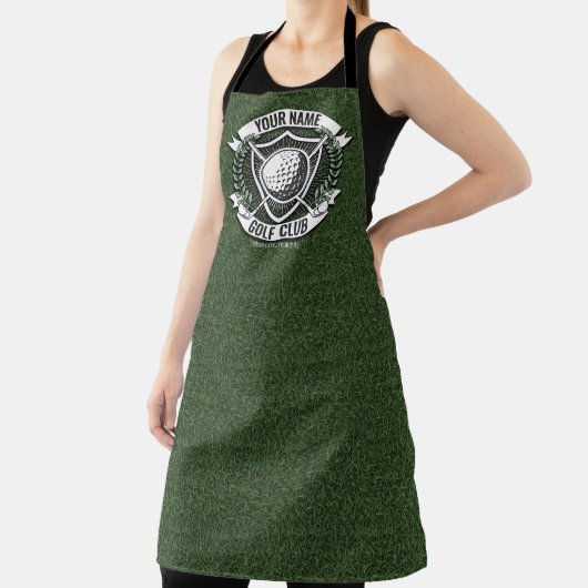 Persoonlijke NAAM Golfer Golf Club Turf Clubhouse Schort (Insitu)