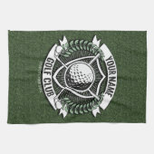 Persoonlijke NAAM Golfer Golf Club Turf Clubhouse Theedoek (Horizontaal)