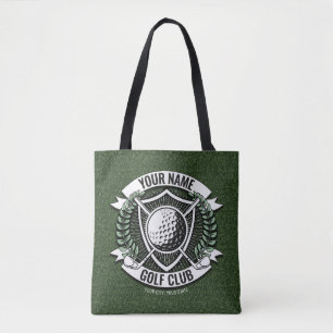 Persoonlijke NAAM Golfer Golf Club Turf Clubhouse Tote Bag