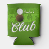 Persoonlijke NAAM Golfer Green Golf Course Club Blikjeskoeler (Voorkant)